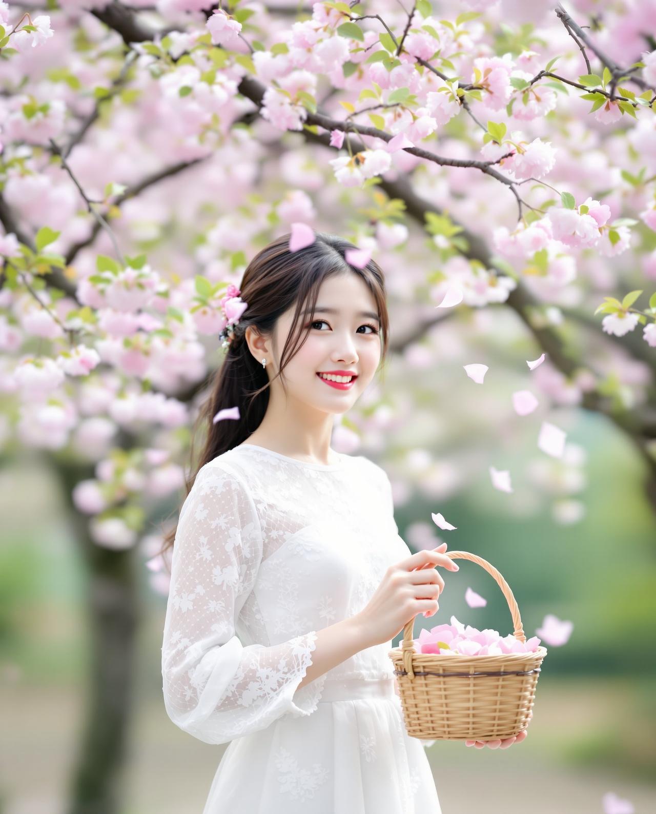 日系清新人像 - 樱花树下唯美写真